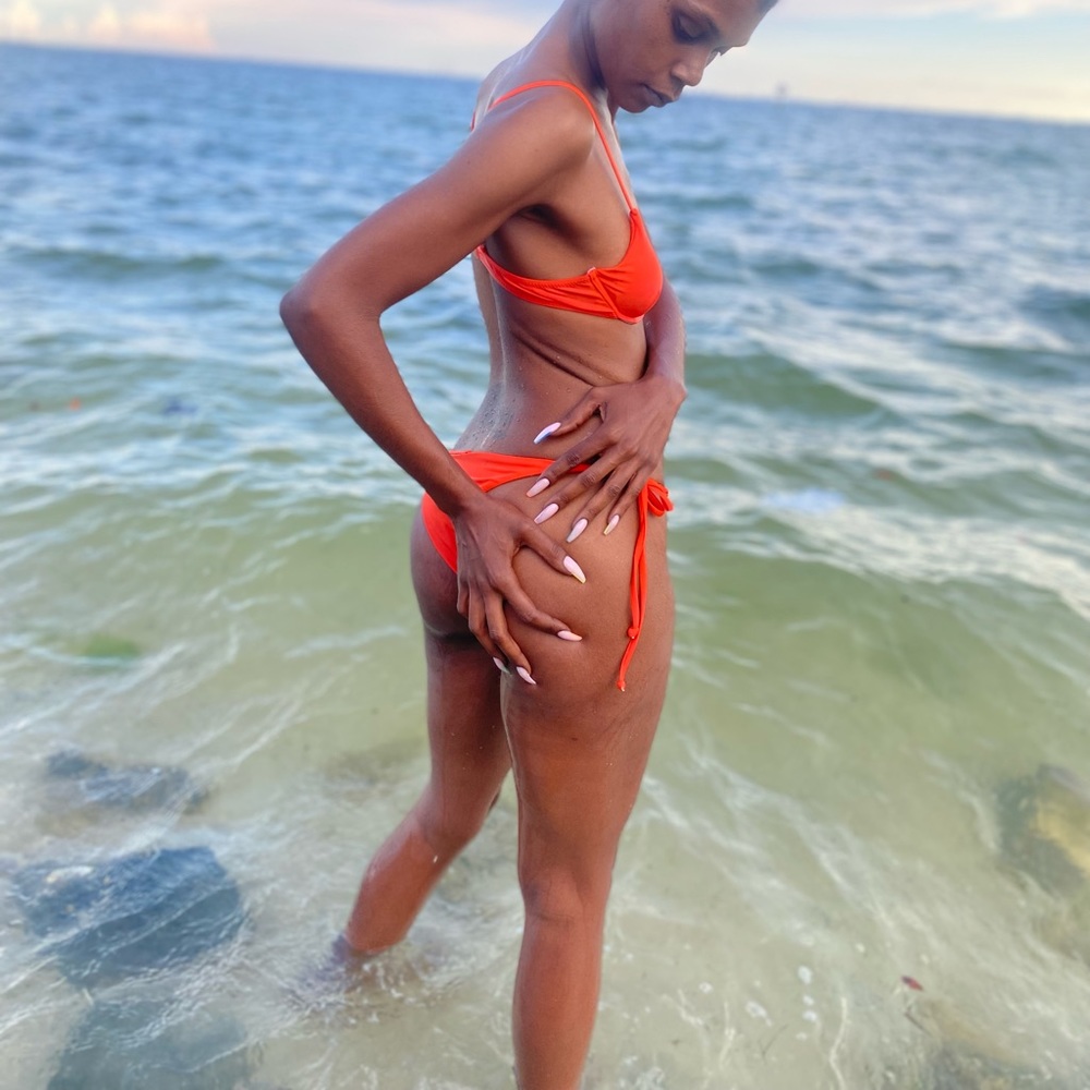 Orange Two Piece Bikini Set